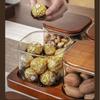 Quality Glass Sealed Canister Kitchen Food Storage Bottles with Walnut wood Lid Jars Grains Tea Leaf Coffee Beans Candy Jar