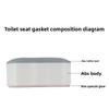 4pcs Anti-slip Toilet Seat Bumper Adhesive Function Toilet Lid Cushion  Bathroom Supplies