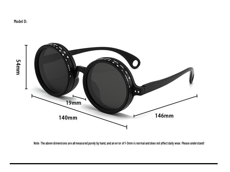 Crafted ND9 Adjustable Polarized Sunglasses for Travel, Fishing, UV and Sun Protection