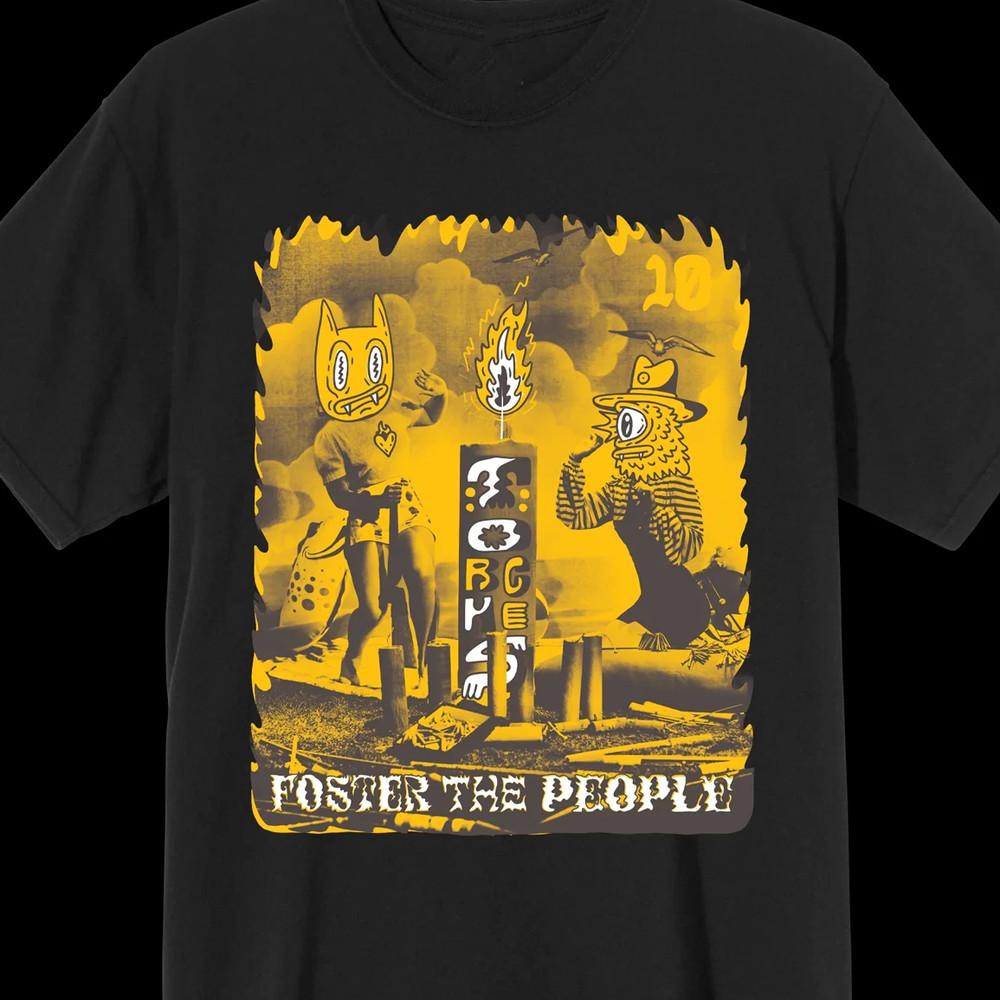 NEW Foster The People Band TORCHES Heavy Cotton Black S5XL T Shirt AG827 Unisex T-Shirt XXL