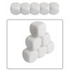 10Pcs Blank Acrylic Dices Cube 16mm Round Six Sided Dices for Board Game, DIY Sticker, Math Counting Teaching