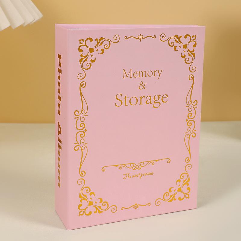 100 Pictures Pockets Gilded Photo Album 6 Inch Inters Photos Book Case Kid Memory Gift,Christmas Gift,birthday Present