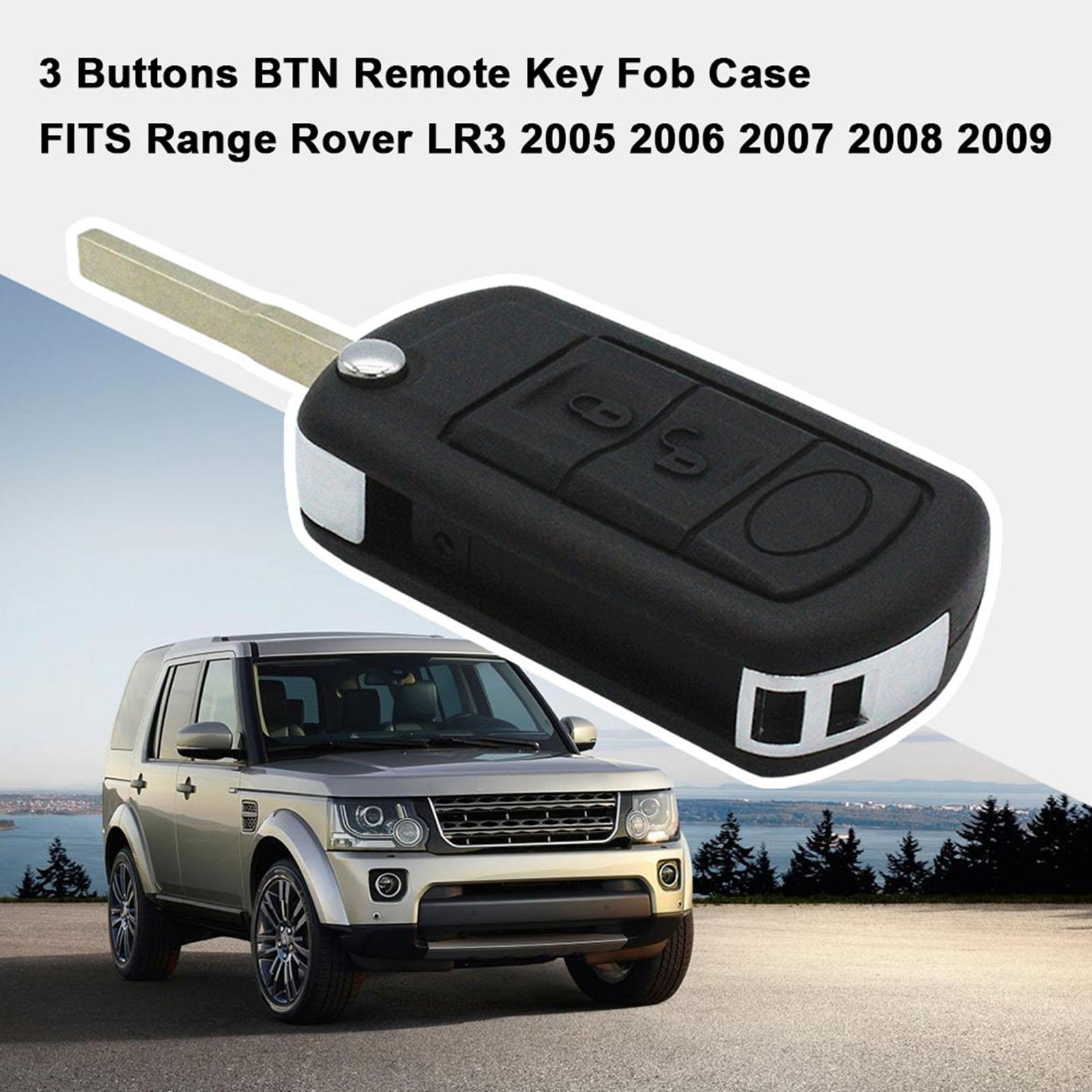 

3 Buttons BTN Remote Key Fob Case Replacement for Range Rover LR3 2005 2006 2007 2008 2009