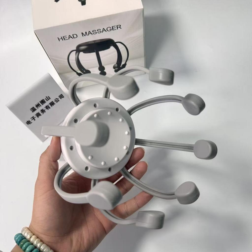 Smart Octopus Head Massager Electric Vibration Scalp Relaxation Massage Device for Head Meridians Relief