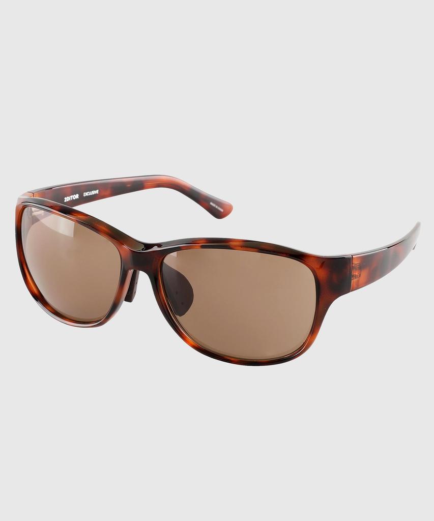 Tuditeo Vis Large Size Uv Protection Horn-Rimmed Running Sunglasses Nylon Lens C4 Leopard