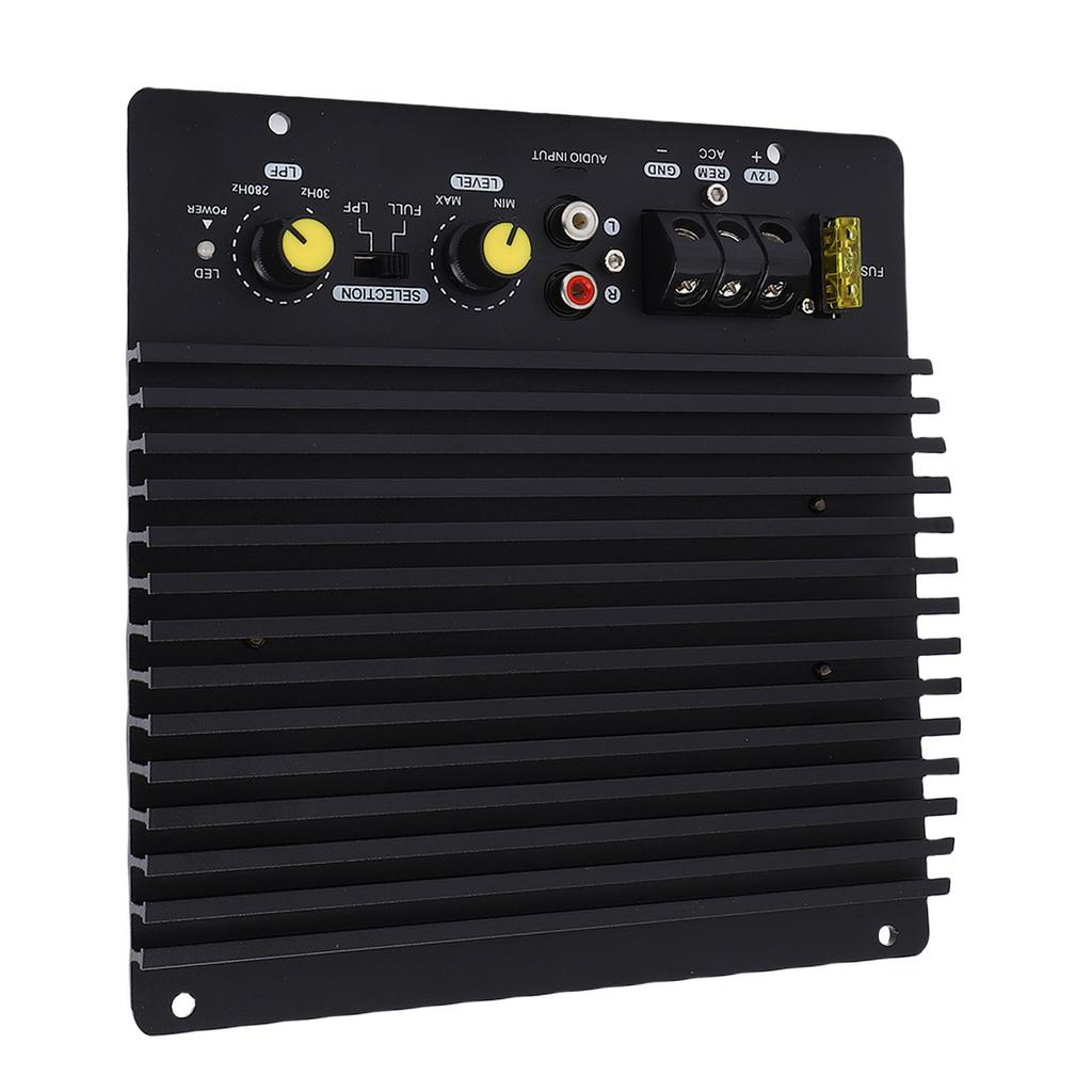 Placa Amplificadora de Carro 12V 600W Alta Potência Liga de Alumínio Carro Subwoofer de Graves Exposto Placa Amplificadora para Veículo