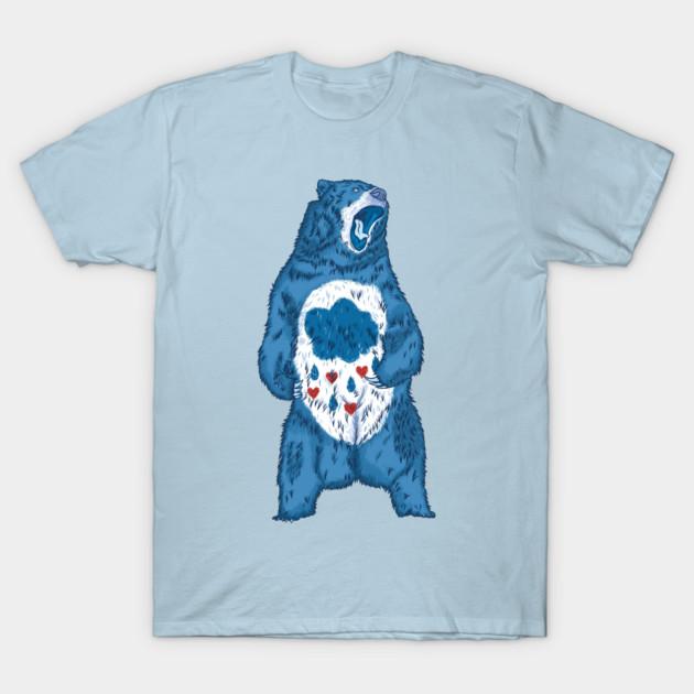 Asian Size Cotton Unisex Tshirt Print T-shirt Grumpy Bear T-shirt No-Cut Print Regular Fit
