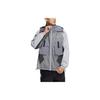 adidas Men's Multi-Pocket Zipper Hoodie Sports Jacket, Light Silver