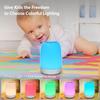 Nursery Night Light for Kids, Baby Night Light with Dimmable Warm Light, 5 Color Changing Light, USB Rechargeable Bedside Night Light Lamp for