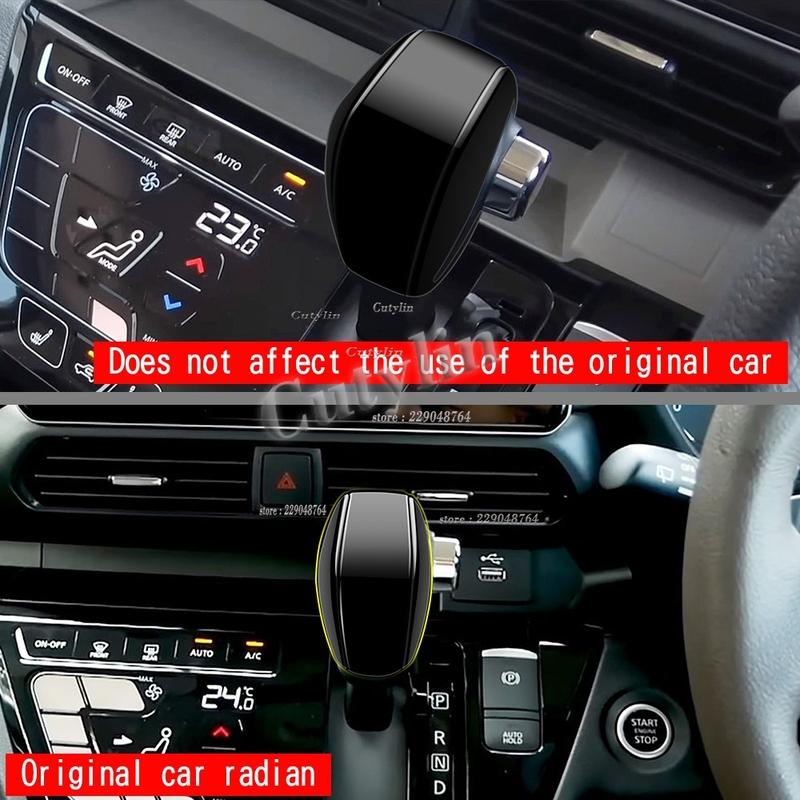 For Mitsubishi Delica MINI 2025 2026 For Nissan ROOX 2025 2026 ABS Carbon Fiber Gear Shift Konb Panel Cover Trim Car Accessories