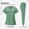 Unisex Quick-Dry Short Sleeve Scrub Suit for Medical Professionals