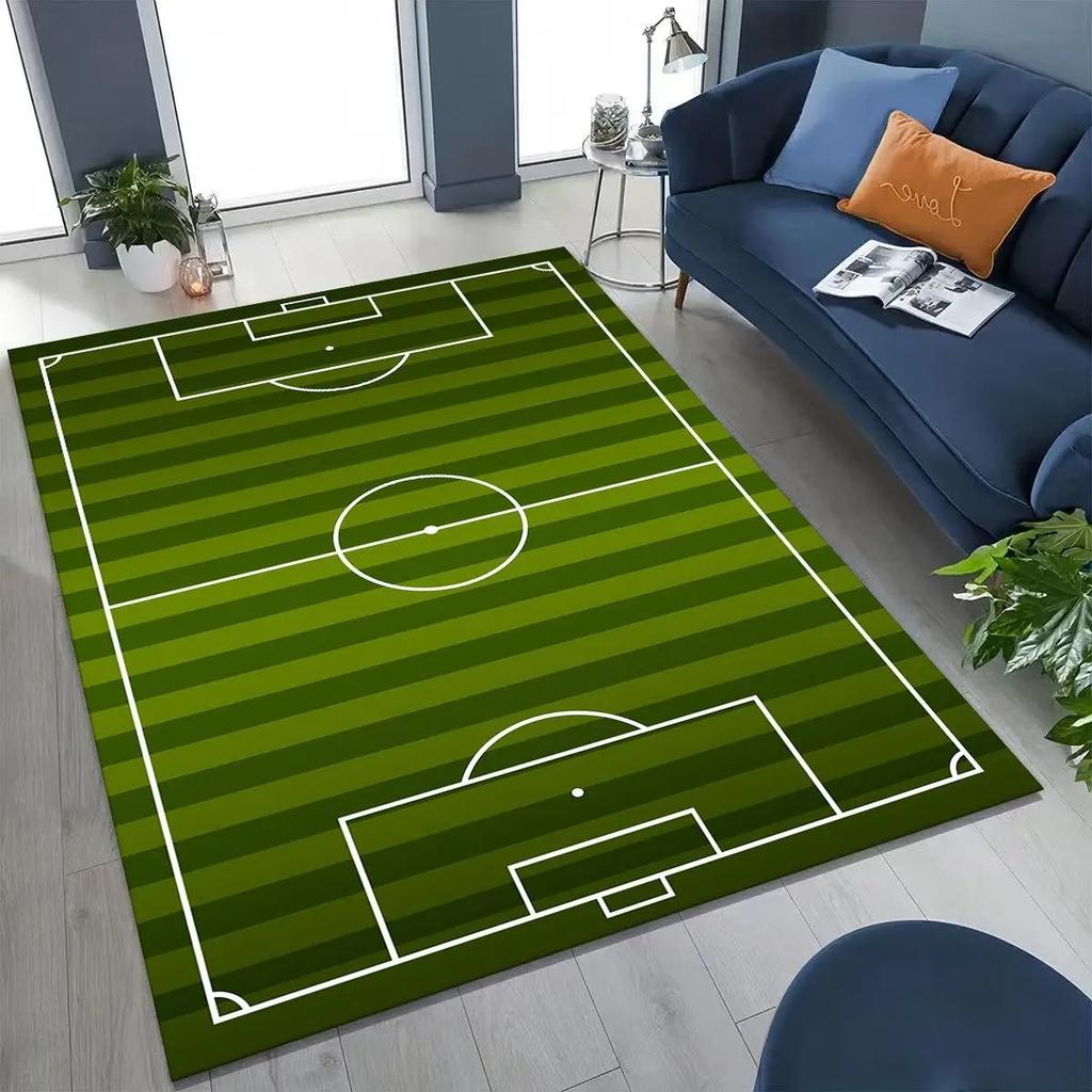 Cartoon Soccer Ball Anti-slip Rug  Modern Minimalist Home Doormat  Suitable for Living Room  Bedroom  Sofa  Children's Toy Mat