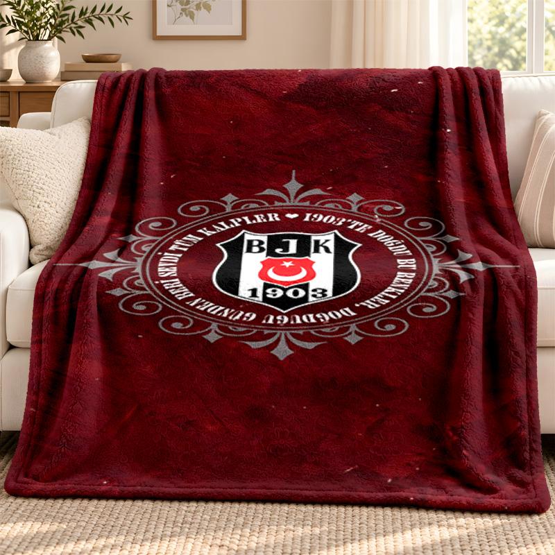 Besiktas JK blanket Flannel Blanket Soft Cozy Plush Throw for Sofa Bed Lightweight Home Decoration Outdoor camping