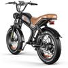 Electric Bike EMOKO C93 20" 1000W Motor 48V 20AH Max Range 80Km Load 150Kg Full Shock Absorption Black