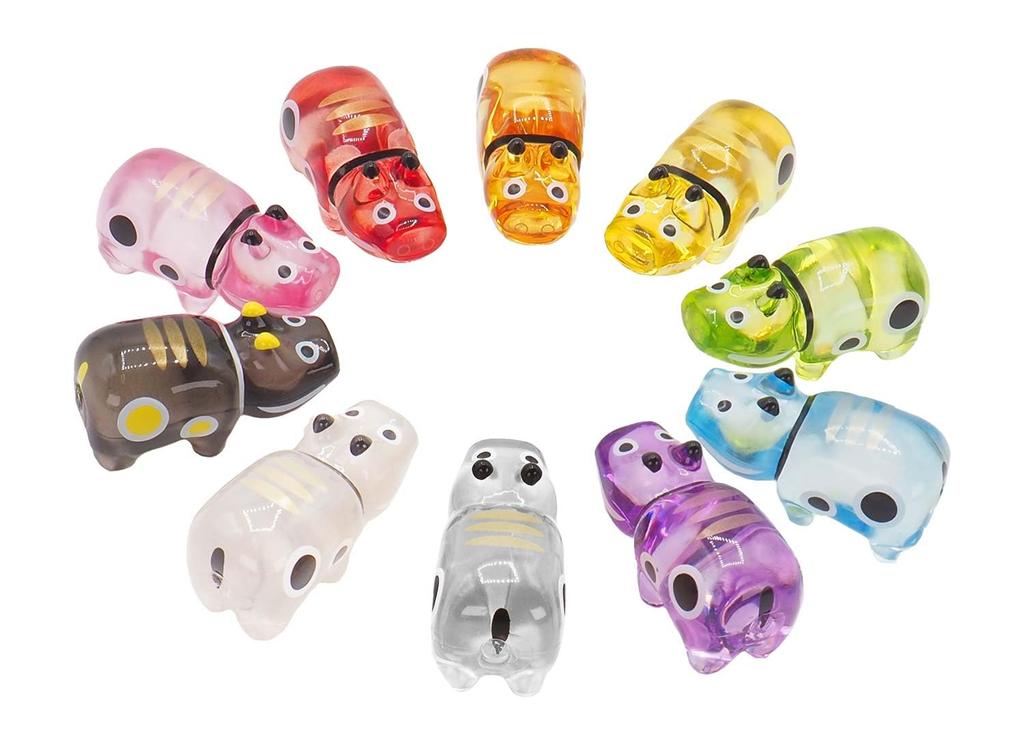 Akabeko Bekos Gemstone Toys Gemstone Mascots Colorful 10 colors total 10 pieces set capacity for home Akabeko Akabeko Capsule toys toys Educational