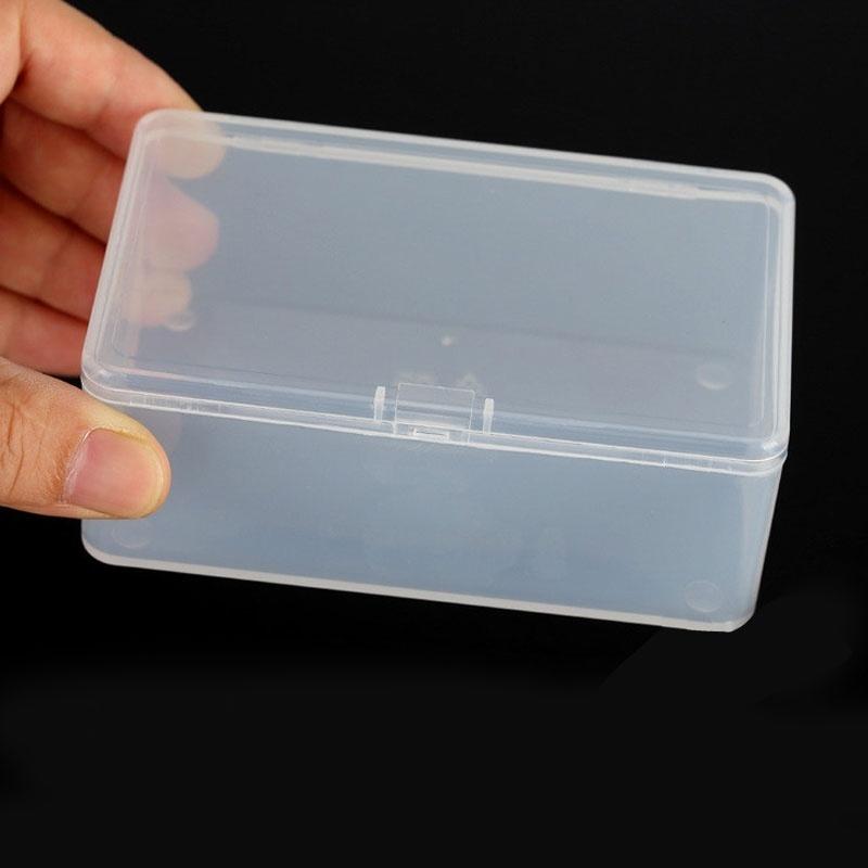 10*6*3.6cm Small Clear Plastic Storage Box for Beading and Jewelery