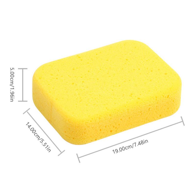 SEAMETAL Car Accessories Waxing Sponge Super Soft Polishing Honeycomb Car Yellow Sponge Block