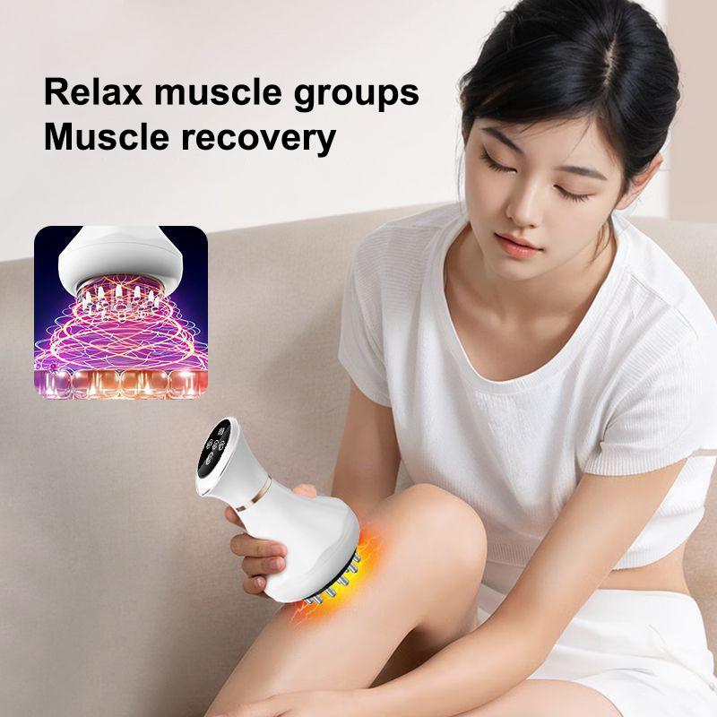 

Electric Hot Massager Warm Moxibustion Guasha Tool Wireless Hot Compress Body Scraping Physiotherapy Back Face Massage one size