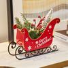 Christmas Table Decorations Christmas Sleigh Table Decor Christmas Table Decorations Small Santa Sleigh With Twigs & Red Berries
