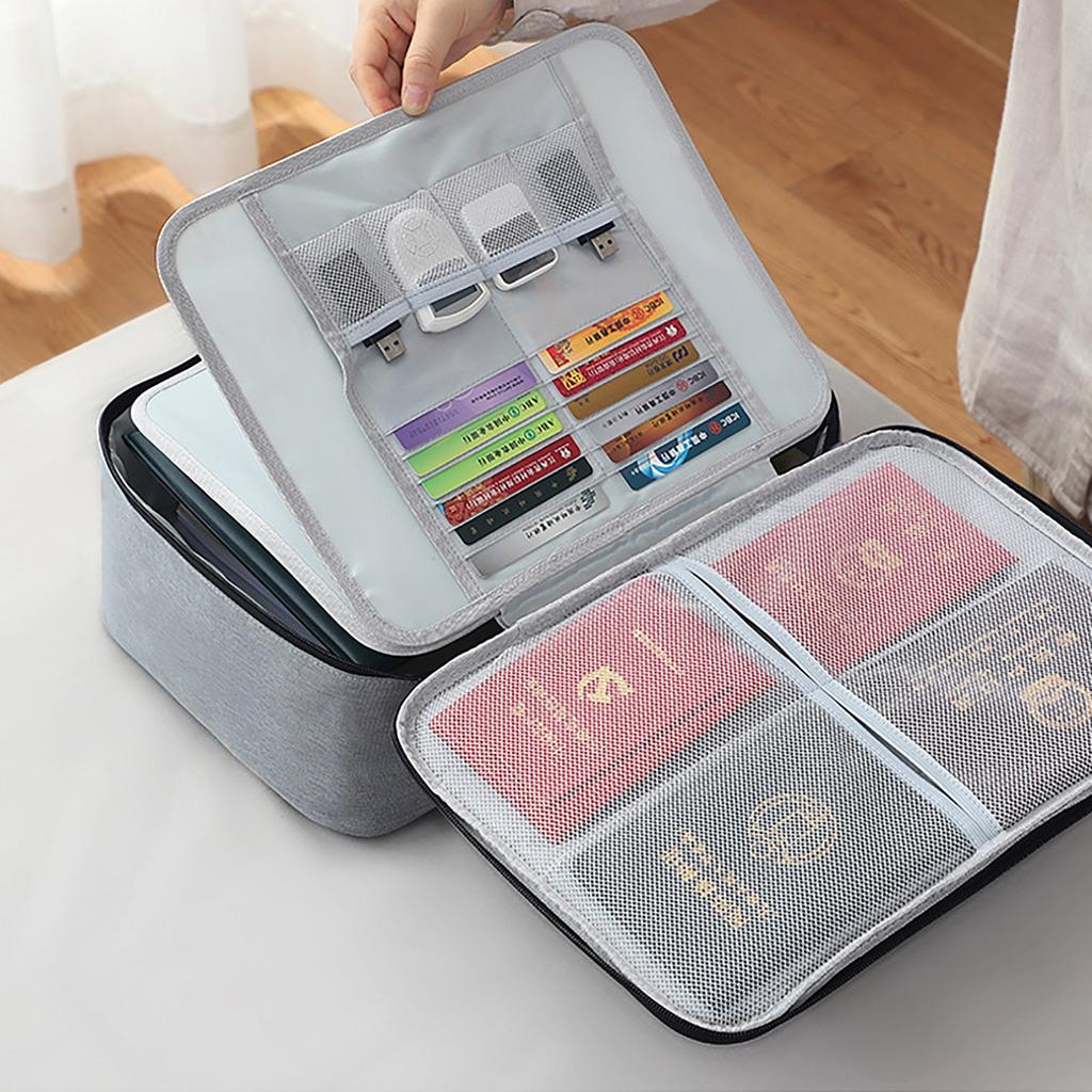 Family multi-layer document storage bag Large capacity multi-function box