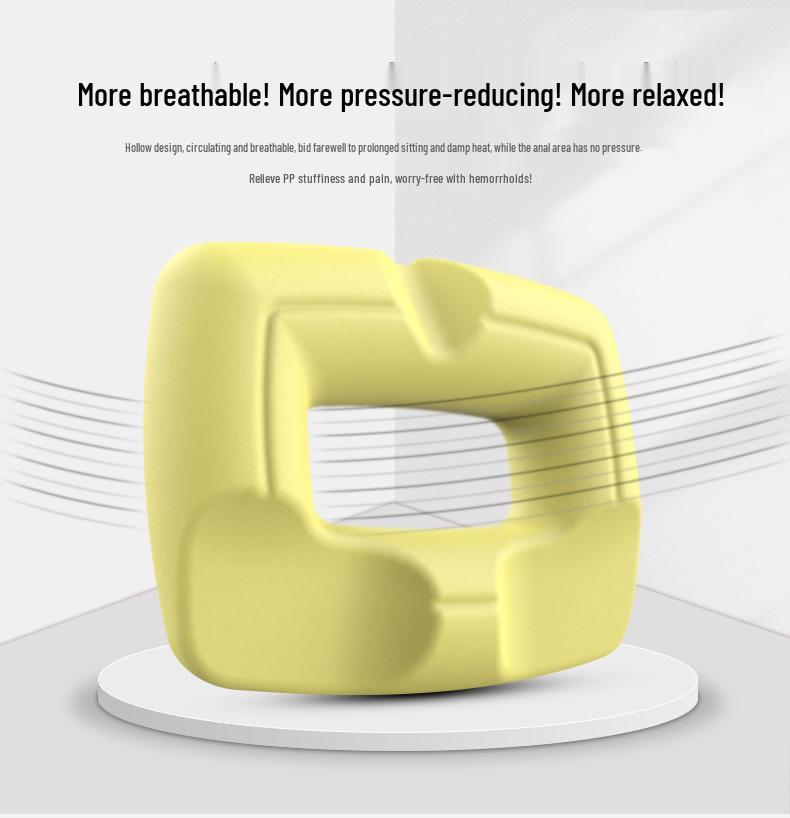 Ortopedický kostrční polštář pro úlevu od hemoroidů, těhotenství a podporu při zlomeninách s pohodlím pro záda a boky