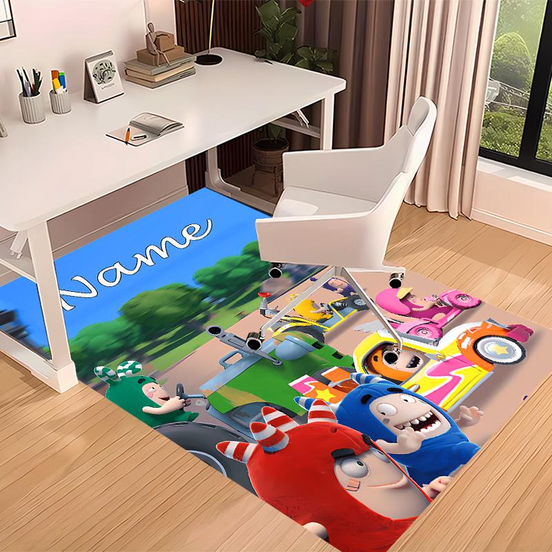 Custom personalization Oddbods Print Area Rug - Soft, Washable Non-Slip Indoor Mat,Living Room,Home&Office Decorative Rug