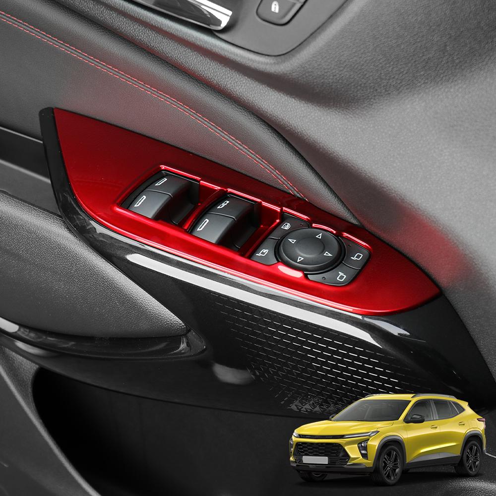 For Chevrolet Chevy Trax CROSSOVER 2024 2025 Interior Door Decorative Strips Window Switch Panel Cover Auto Trim Accessories