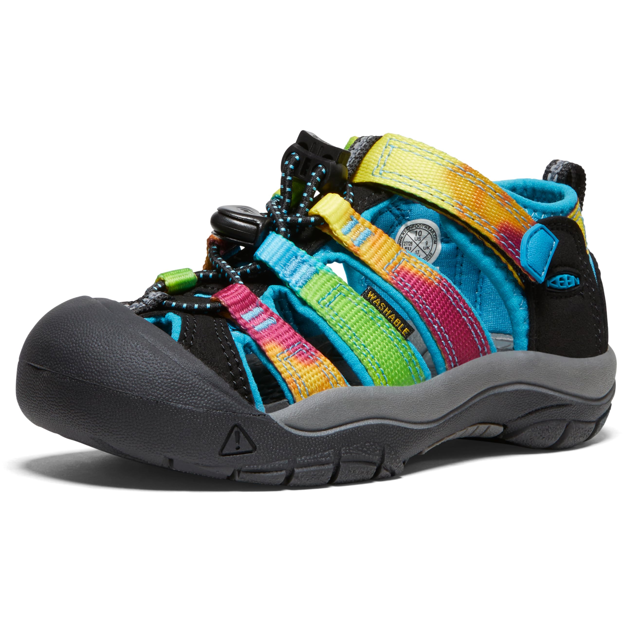 

KEEN Kids NEWPORT H2 Sandals (Sizes 15.0-19.5cm), Waterproof, for Rivers, Oceans, and Camping, Rainbow Tie Dye, Size 16.0cm
