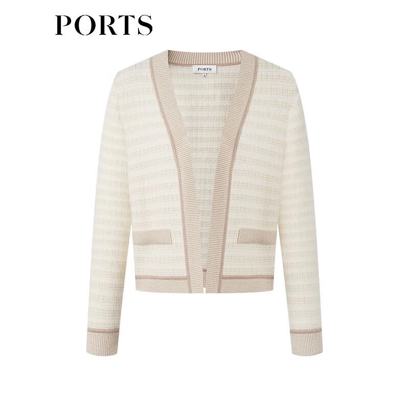 Ports Women's Jacquard V-Neck Cardigan