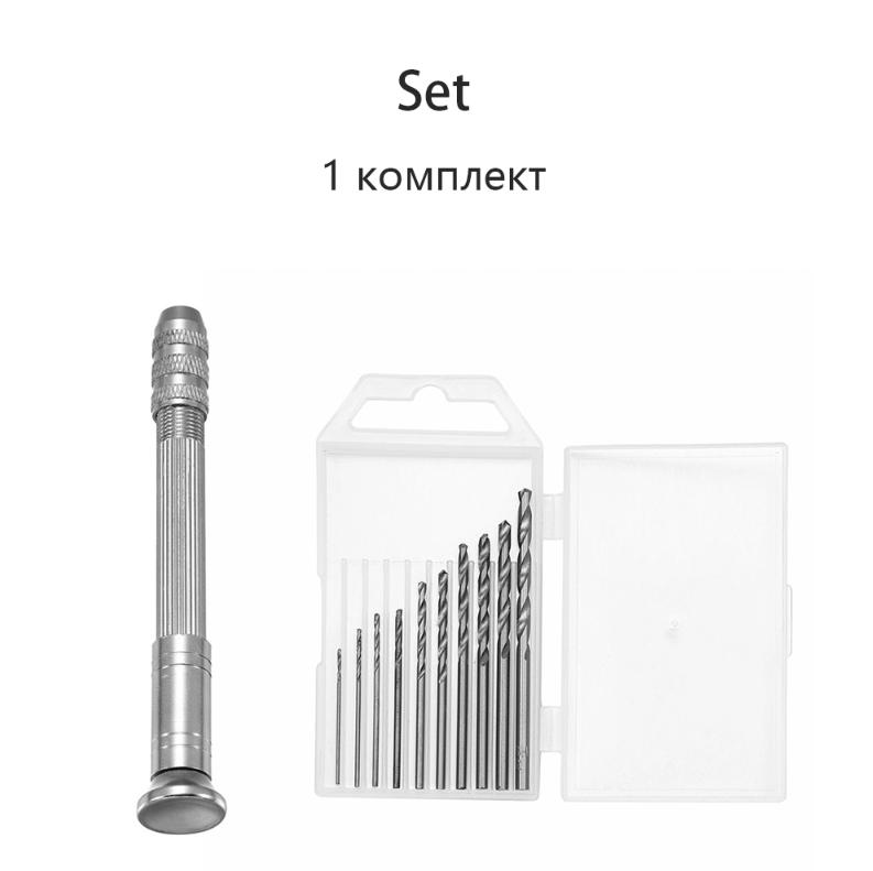 Metal Hand Drill Equipments UV Resin Mold Tools Set and Handmade Jewelry Tool with 0.8mm-3.0mm Drill Screw for Resin Casting