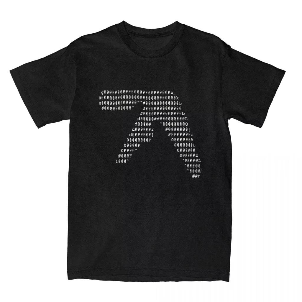 Aphex Twin Music Tshirt 2025 Summer Mens Retro Cotton Short Sleeve Round Neck Tshirt Party Tshirt Plus Size Tshirt