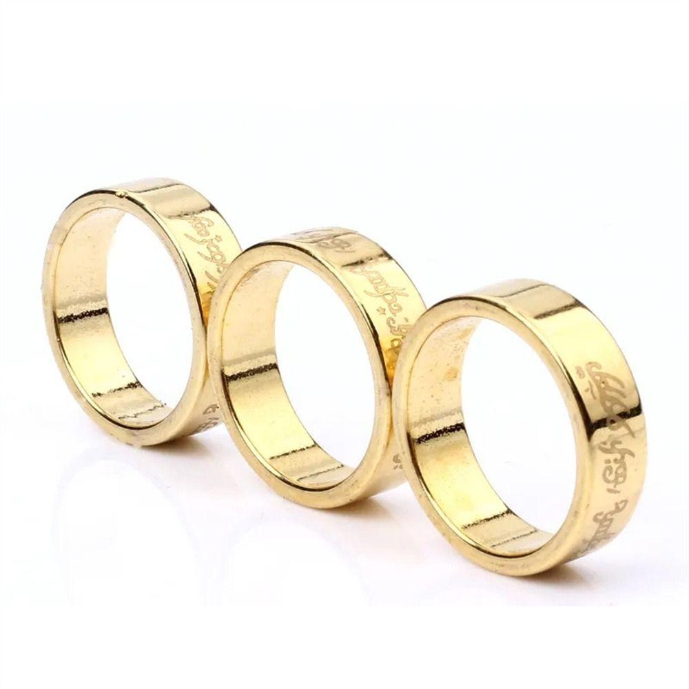 Gold Silver Plate Magician Ring Magic Tricks Wizard PK Ring Magnetic Magic Ring  Finger Decoration