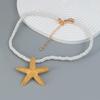 Starfish Pendant Necklace: European & American Ocean-Style Metal Accessory for Summer Parties