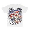 Patriotic Skulls USA Red White Blue Flag Mens Short Sleeve T-Shirt 11248D0