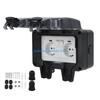 Y5GD Complete Set Double European Waterproof Socket with Switches and Indicators Light