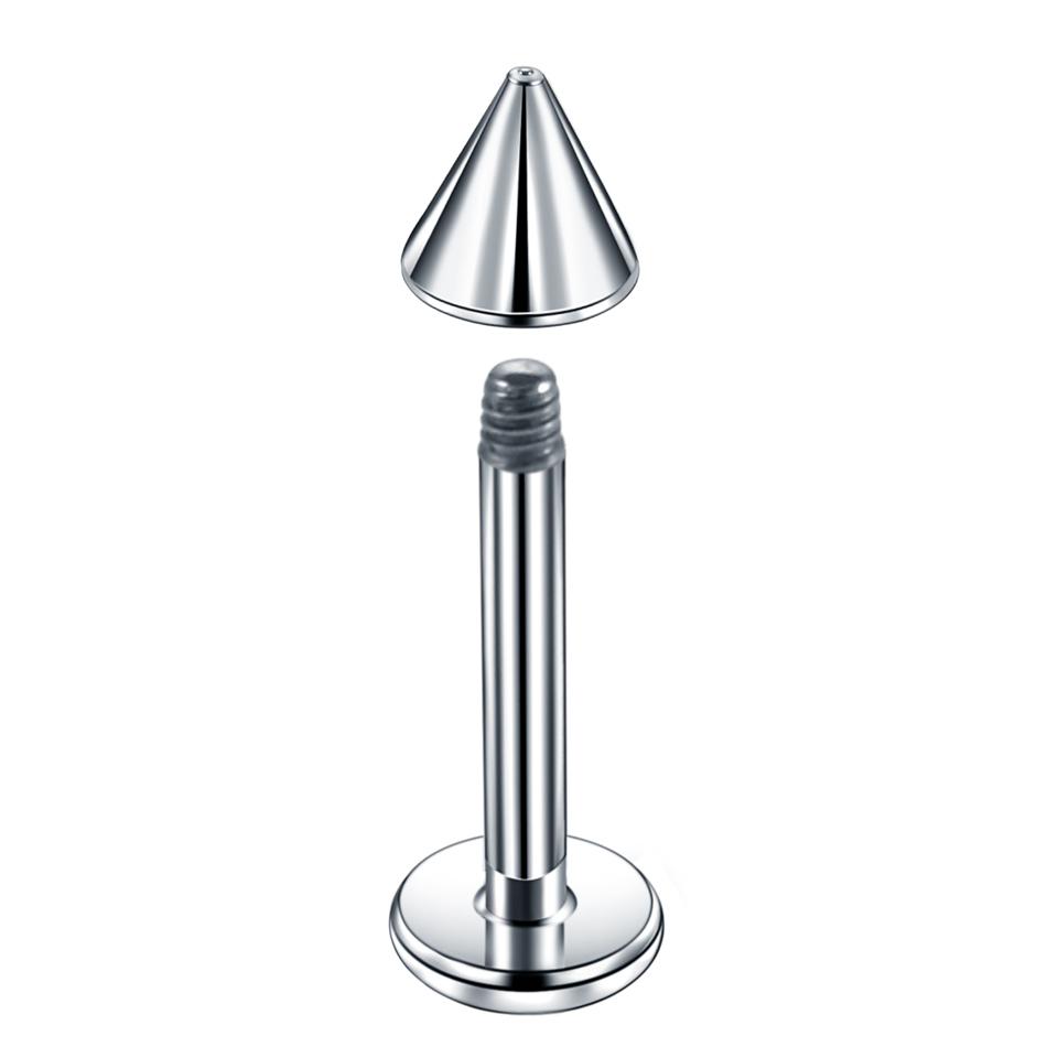 1PC G23 Titanium Spike Labret Piercing Lip Monroe Stud Nose Orelha Ear Cartilage Tragus Helix Piercing Punk Body Jewelry 16G