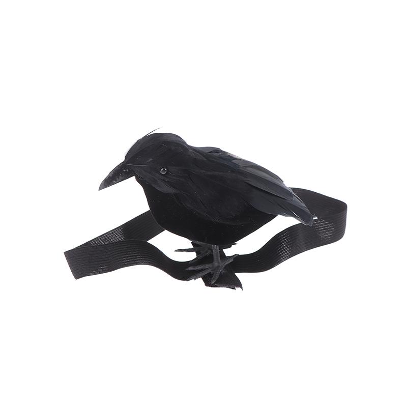 

Хэллоуин Симуляция Черная Ворона С Эластичной Лентой На Плечо Украшения Вороны Реквизит для Косплея Праздничное Украшение для Вечеринки