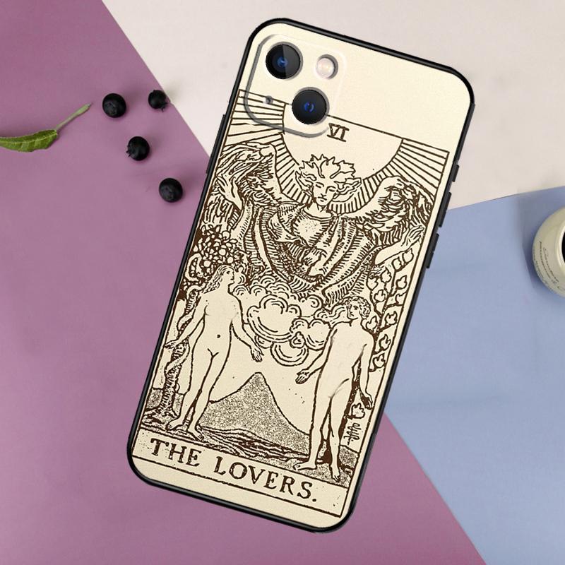 Tarot Card Astrology Sun Moon Case For iPhone 15 14 13 12 11 Pro Max Plus X XS Max XR 7 8 SE 2020 2022 Cover Accessories