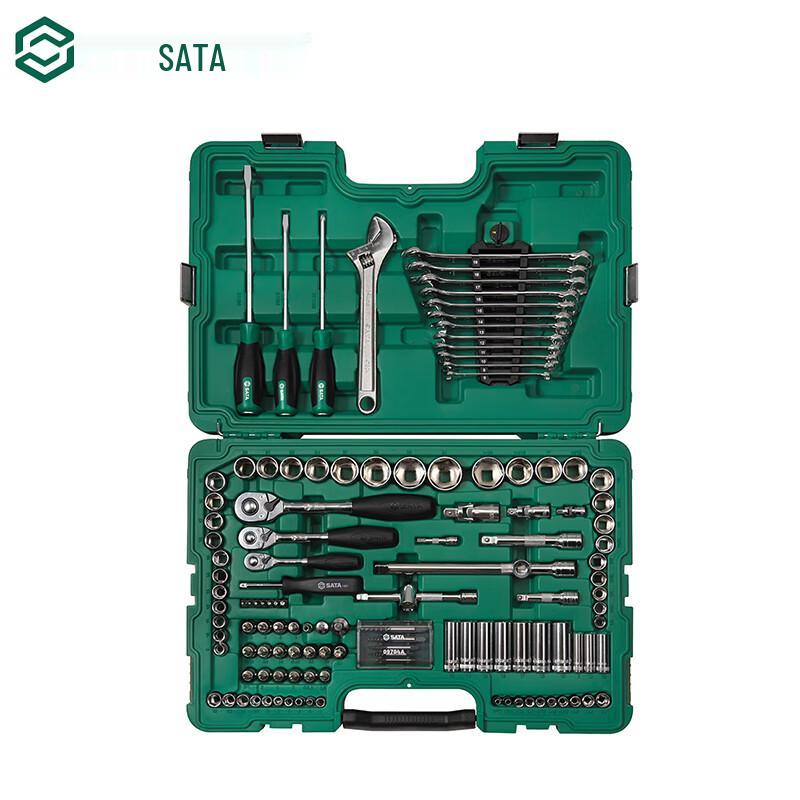 SATA 124-Piece Mixed Drive Socket & Tool Set