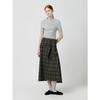Cc Collect Check Flare Tie Strap Skirt  C254msd037 