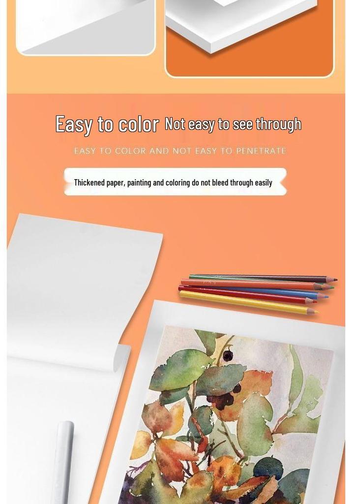Dutch White A4 Thickened Cardboard: 8K Hand-Painted & A3 Art Paper, 180g