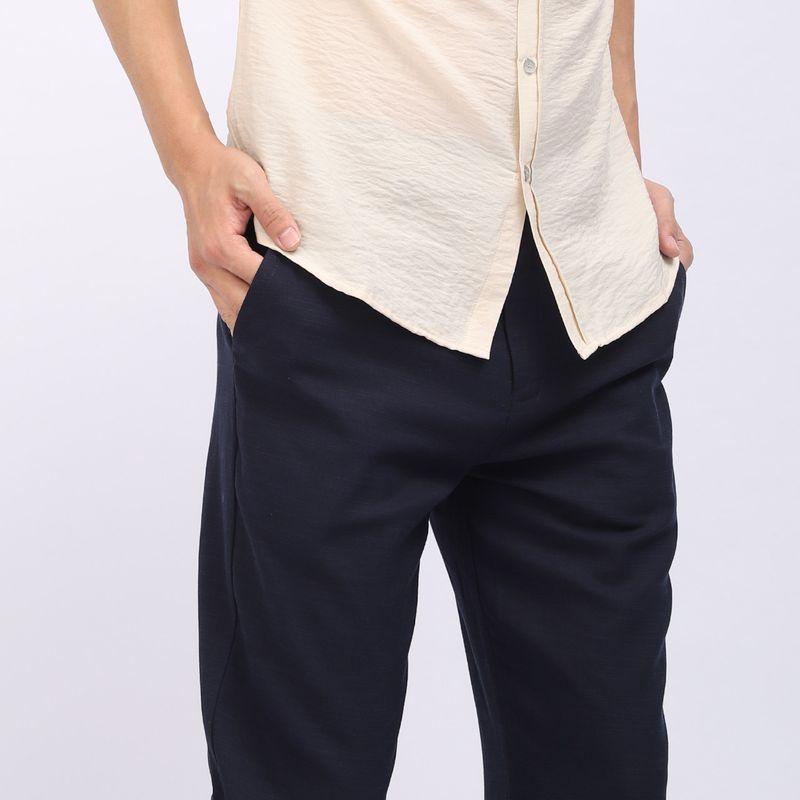 Menseye Small Foot Rubber Band Chinese Fad Workwear Casual Pants