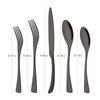 Black Mirror Polished Flatware Dinnerware Set 304 Stainless Steel Spoon Knife Fork Kitchen Tableware Cutlery Set Hotel Restaurant Famiy Set