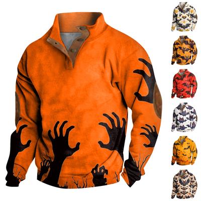 Men's Standing Collar Sweatshirt Is Outdoor Casual Sweaters Tops