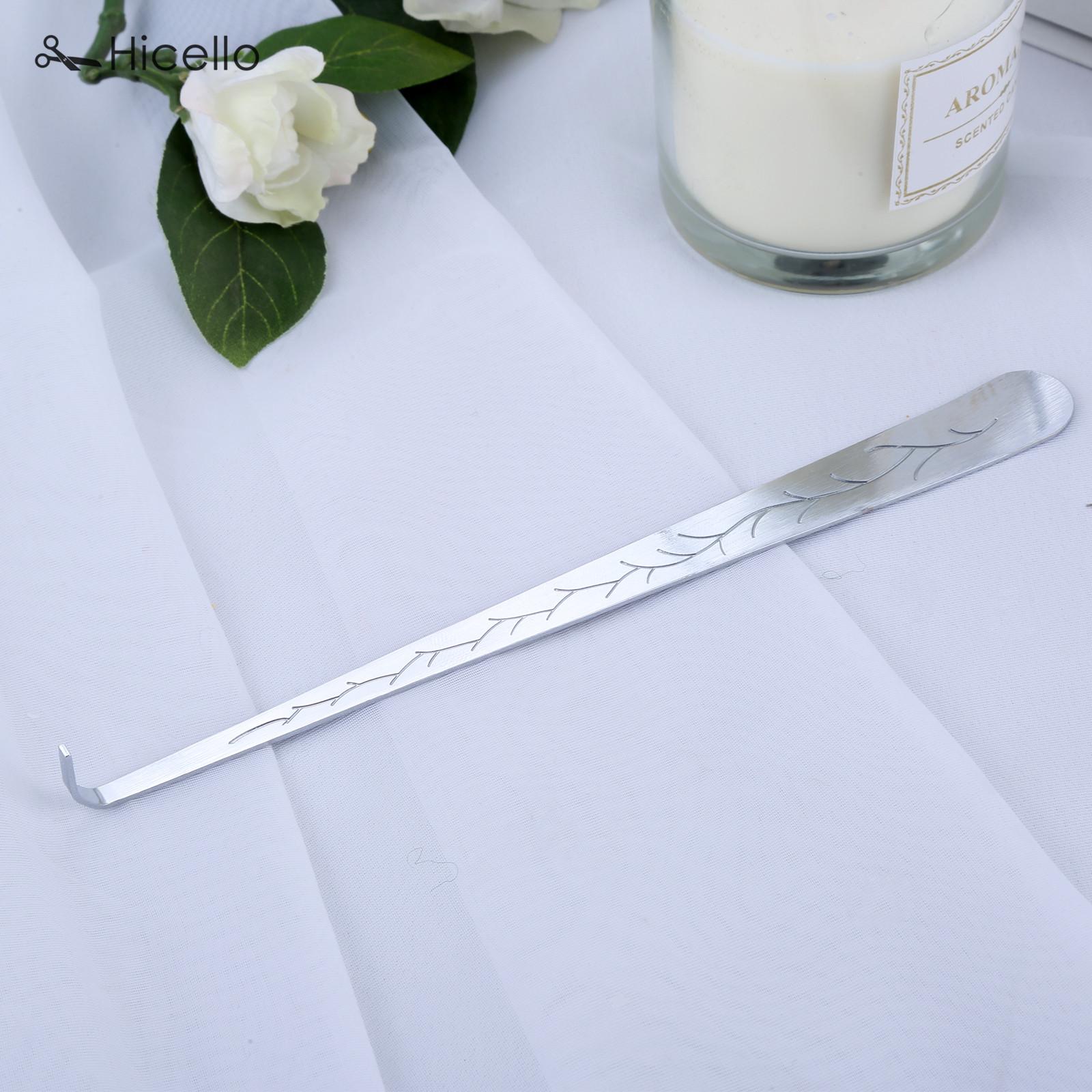 

1pc Candle Snuffer Trimmer Hook Stainless Steel Carved Candle Wick Cutter Put out Extinguisher 20cm Gold Silver Black Bronze срібний