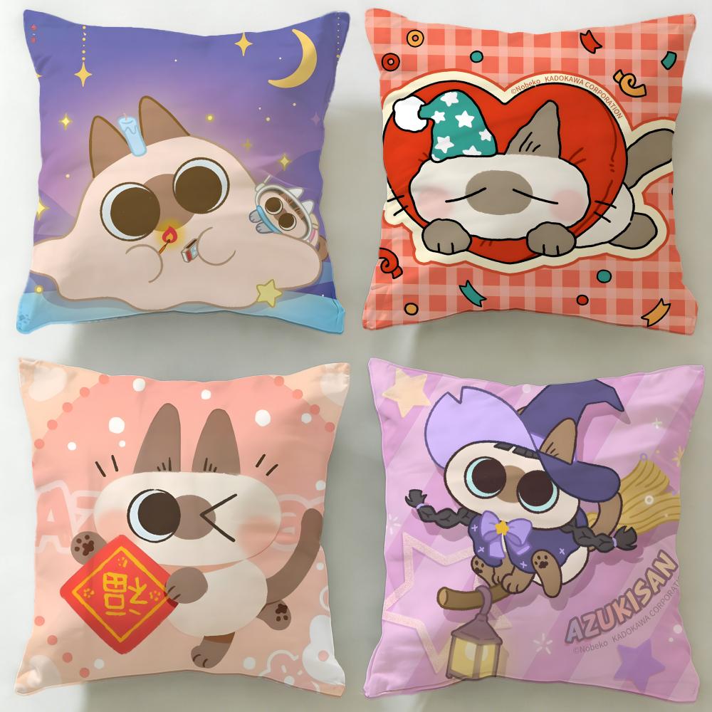 popular cartoon character Azukisan Cushion Cover Soft EasyWash Pillow Case Versatile for Couch Bed Travel and Office