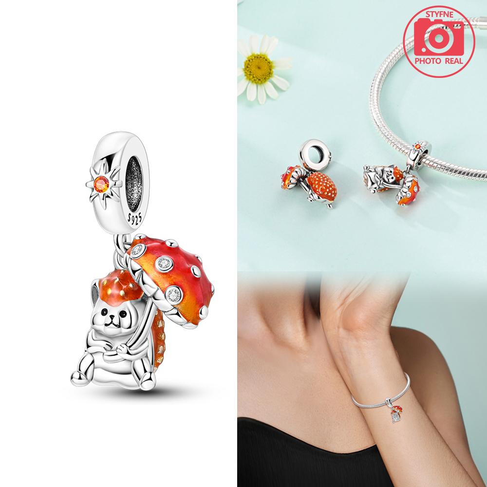 Copper Colors Fairy Tale World Series Fairyland Rabbit Charms Lion Beads Fit Original Bracelet Diy Fine Jewelry Gift For Women