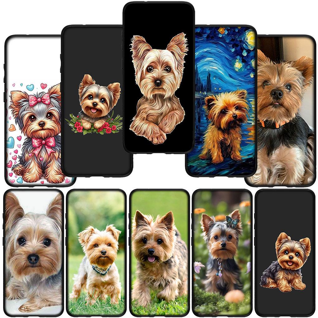Yorkshire Terrier Yorkie Dog Pet Cover Case for Samsung Galaxy S21 S20 Fe S23 S22 Ultra S8 Plus A25 A12 A13 A21S A73 + Casing