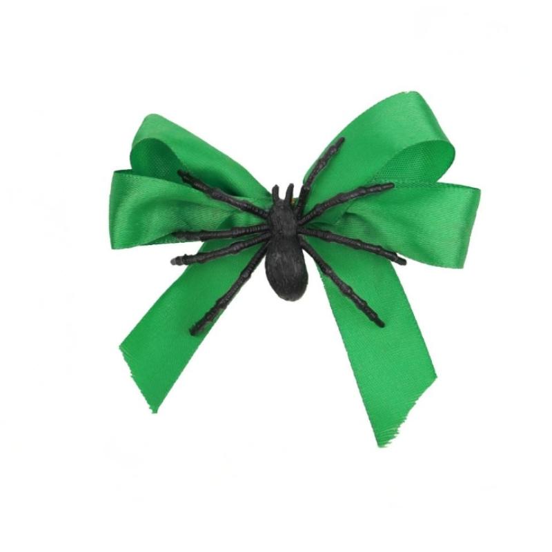 Spider Bow Hair Clip Personalized Side Clip Funny Fashionable Bow Hairpin Accessories For Halloween Party Festival