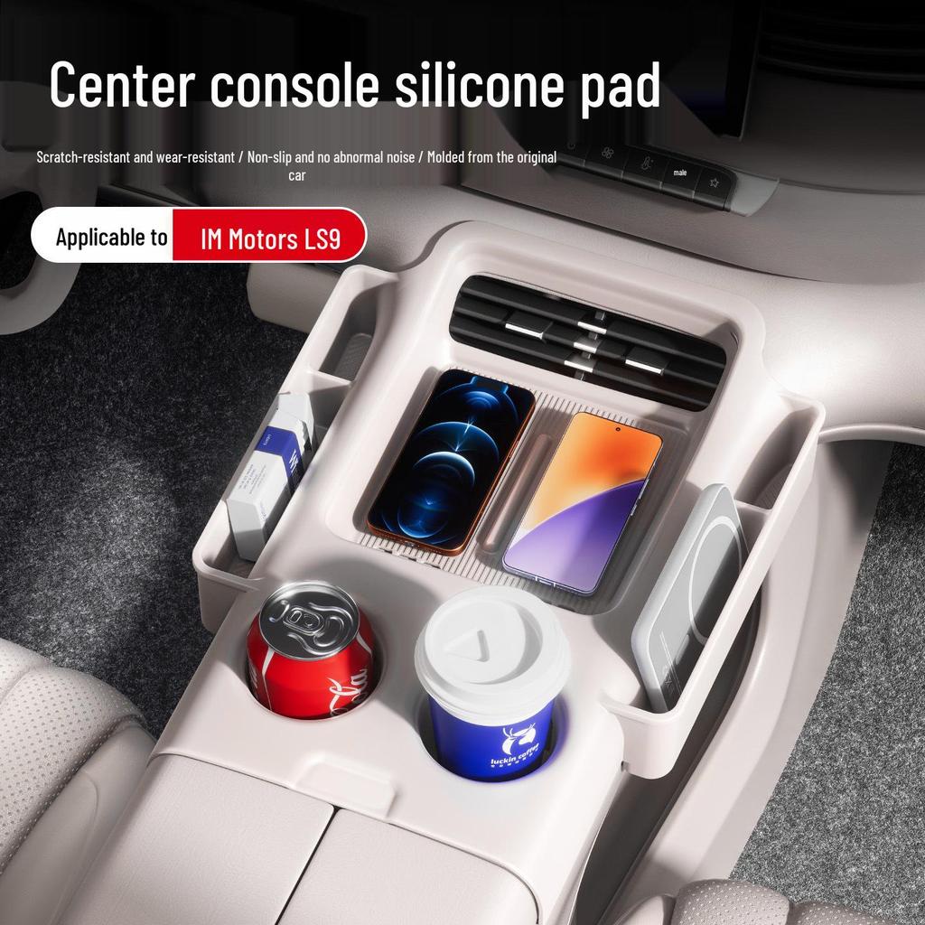 Compatible Silicone Storage Box for 26 Zhiji LS9 Car Models' Central Console